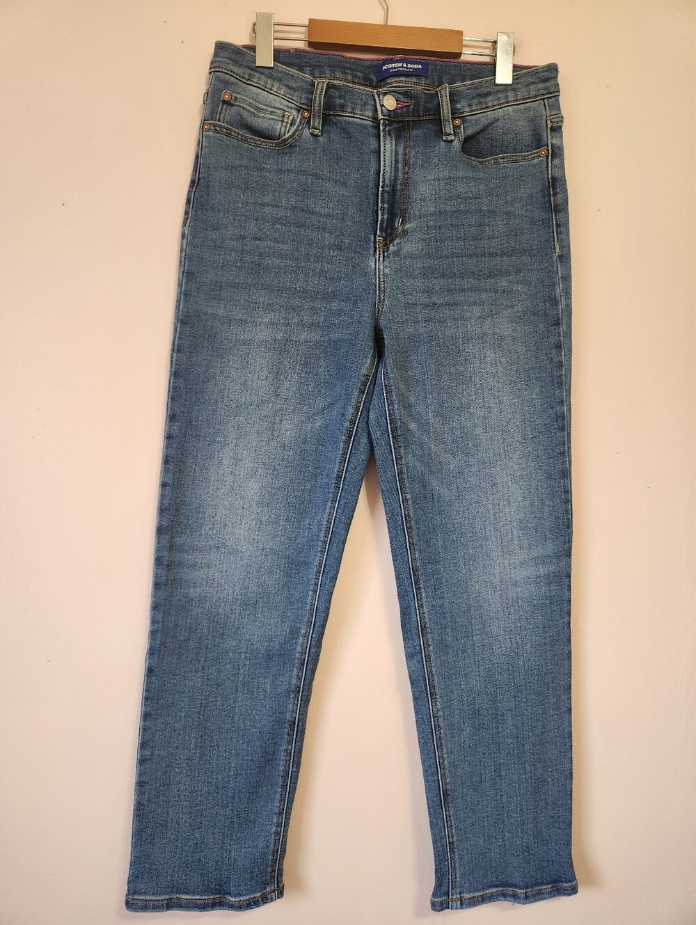 Scotch & Soda Amsterdam Medium Wash Stretch Denim Jeans Size 10 EUC